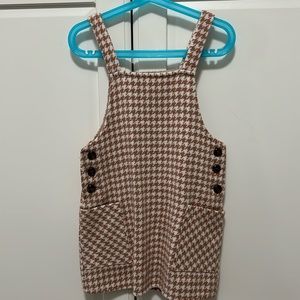 Overall Houndstooth dress